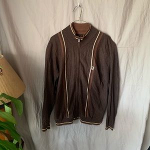 Ben sherman brown zip up jacket . Very cool